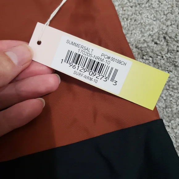 SOLD NWT Summersalt The Surf Swimsuit Amber and Sea Urchin Brown and Black 10 - Picture 3 of 8